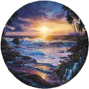 sunset view from a Christian Riese Lassen painting